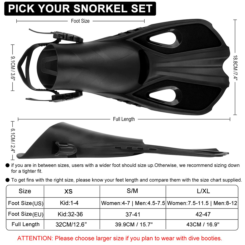 Pinne per snorkeling - Tacco a - Swim Fin Short Blade recensione e prezzo