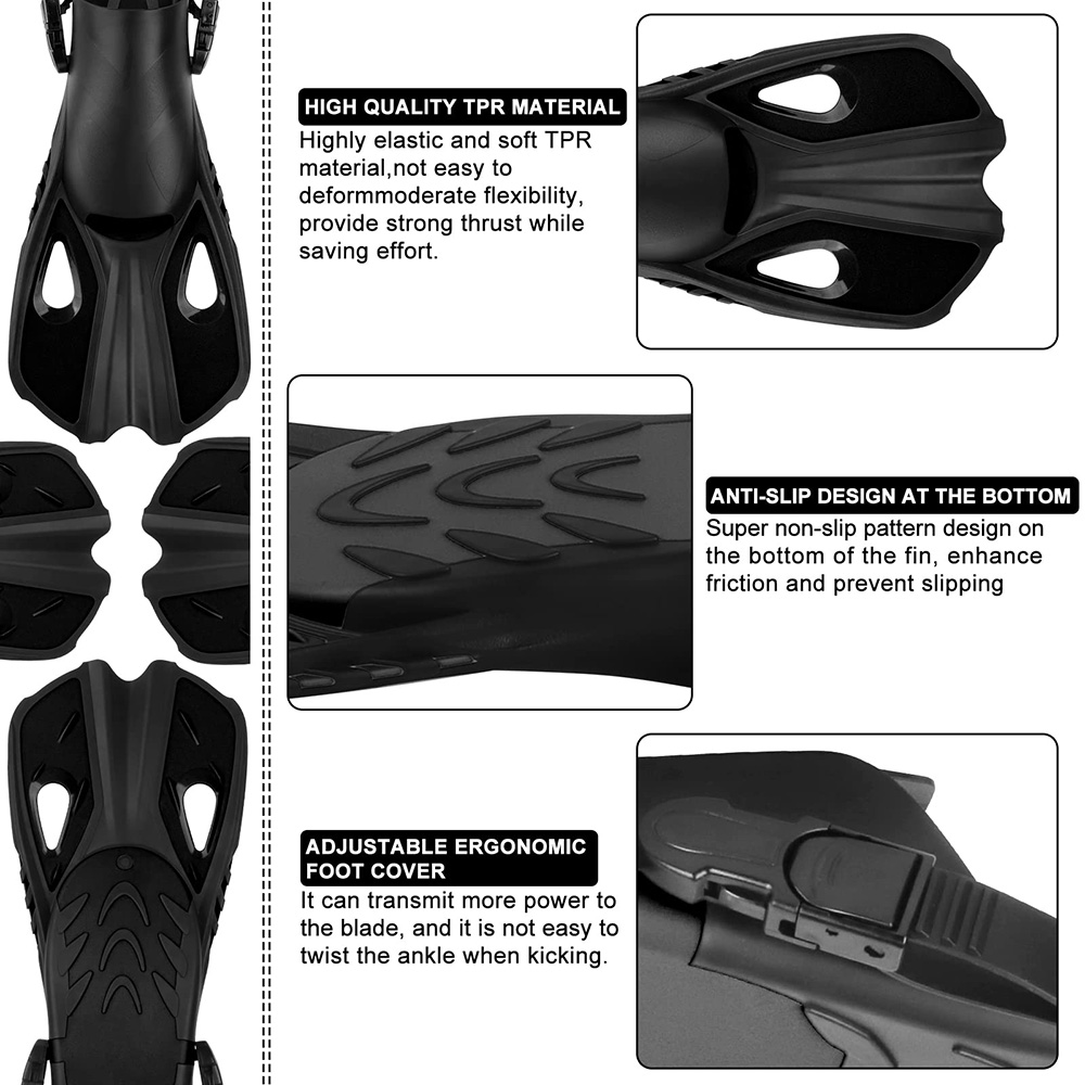 Pinne per snorkeling - Tacco a - Swim Fin Short Blade recensione e prezzo